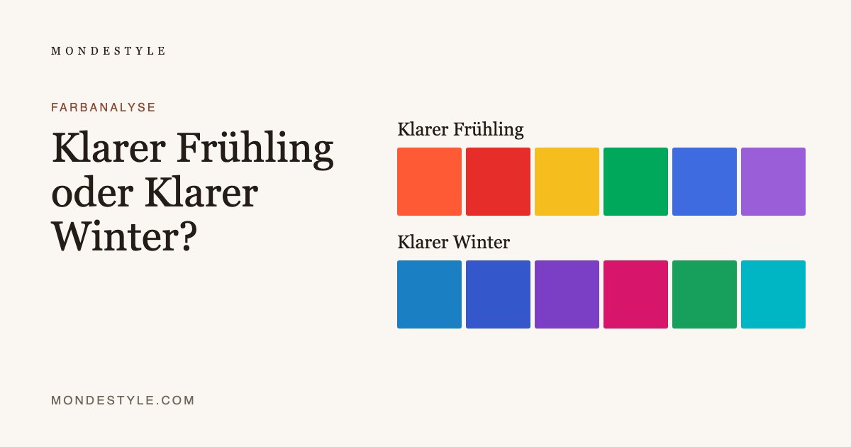Klarer Frühling oder Klarer Winter?