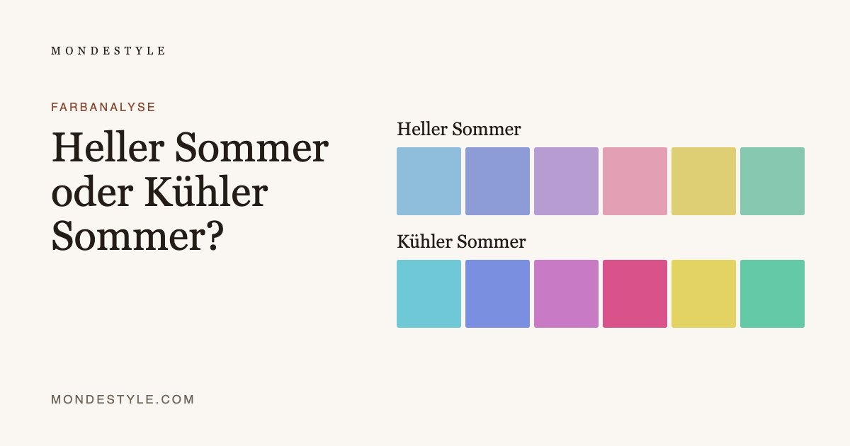Heller Sommer oder Kühler Sommer?
