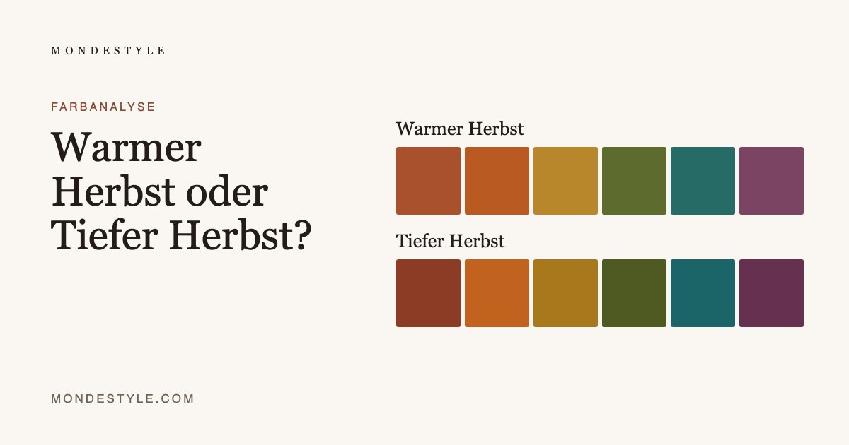 Warmer Herbst oder Tiefer Herbst?