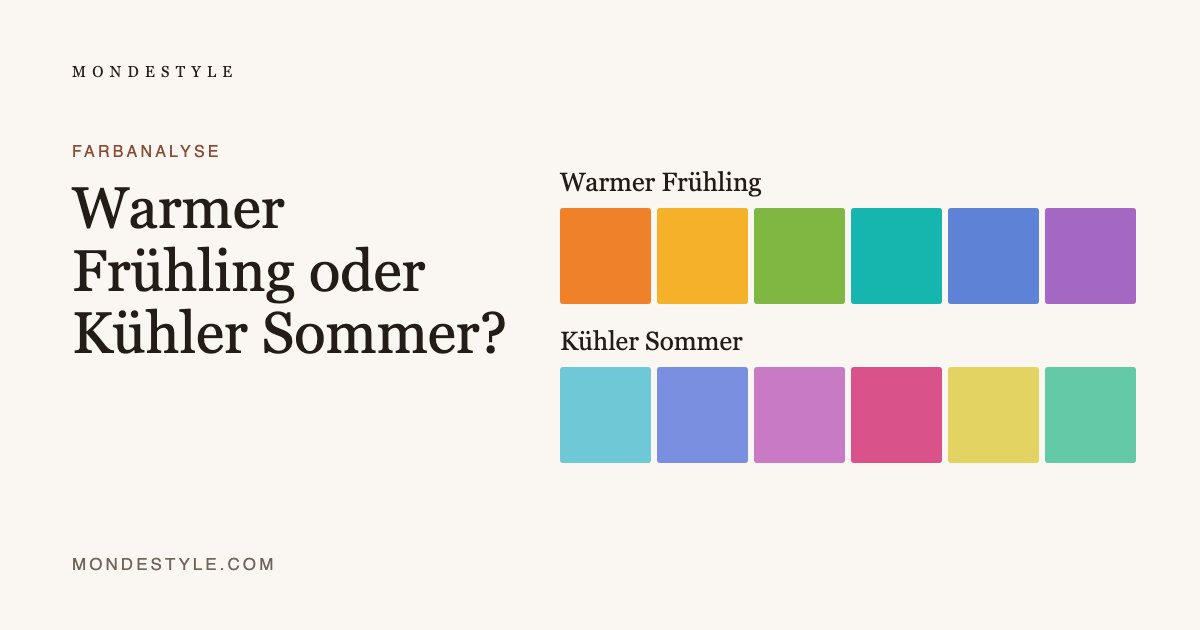 Warmer Frühling oder Kühler Sommer?