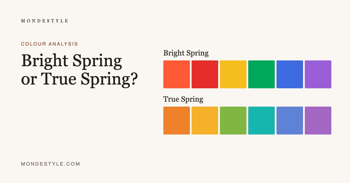 Bright Spring or True Spring?