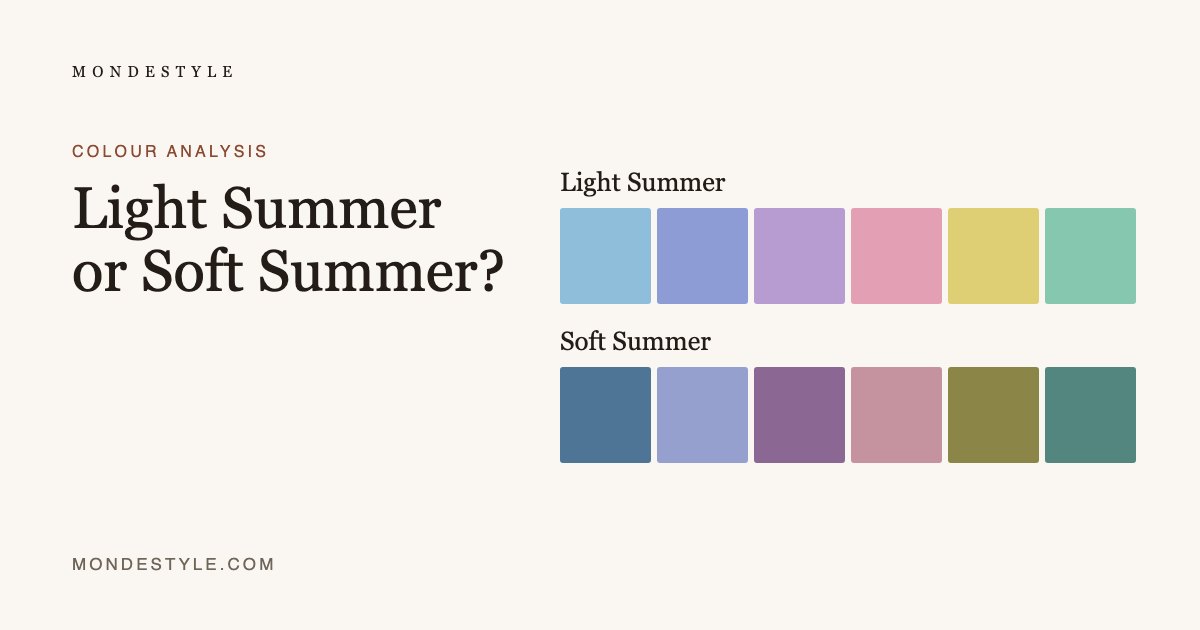 Light Summer or Soft Summer?