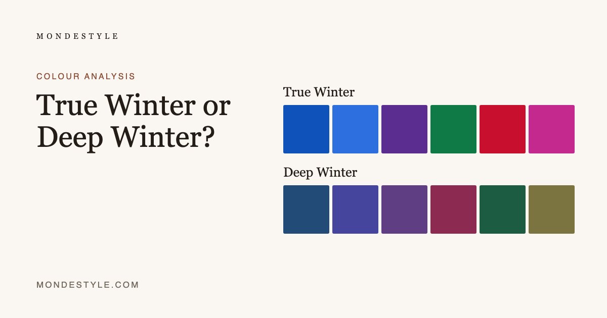 True Winter or Deep Winter?