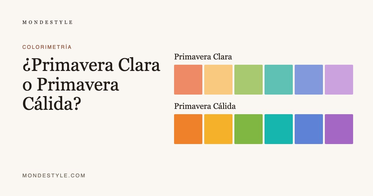 ¿Primavera Clara o Primavera Cálida?