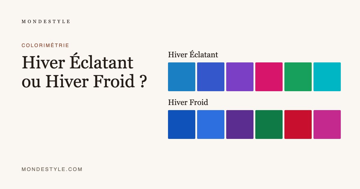 Hiver Éclatant ou Hiver Froid ?
