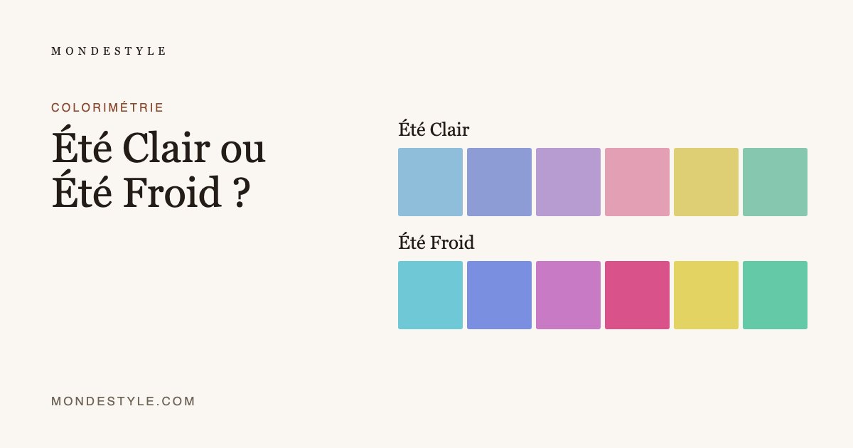 Été Clair ou Été Froid ?