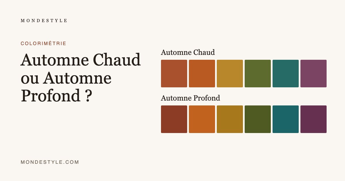 Automne Chaud ou Automne Profond ?