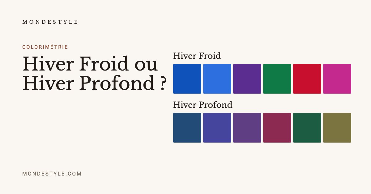 Hiver Froid ou Hiver Profond ?