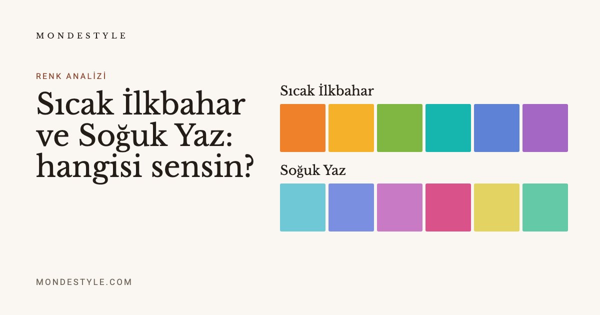 Sıcak İlkbahar ve Soğuk Yaz: hangisi sensin?