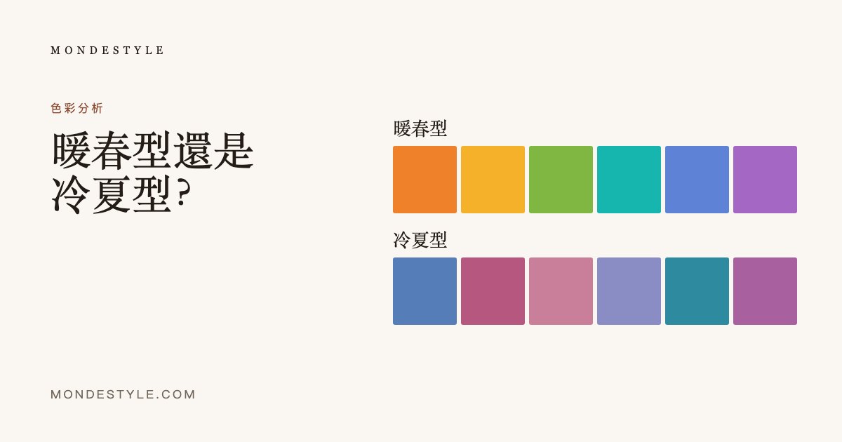 暖春型還是冷夏型？